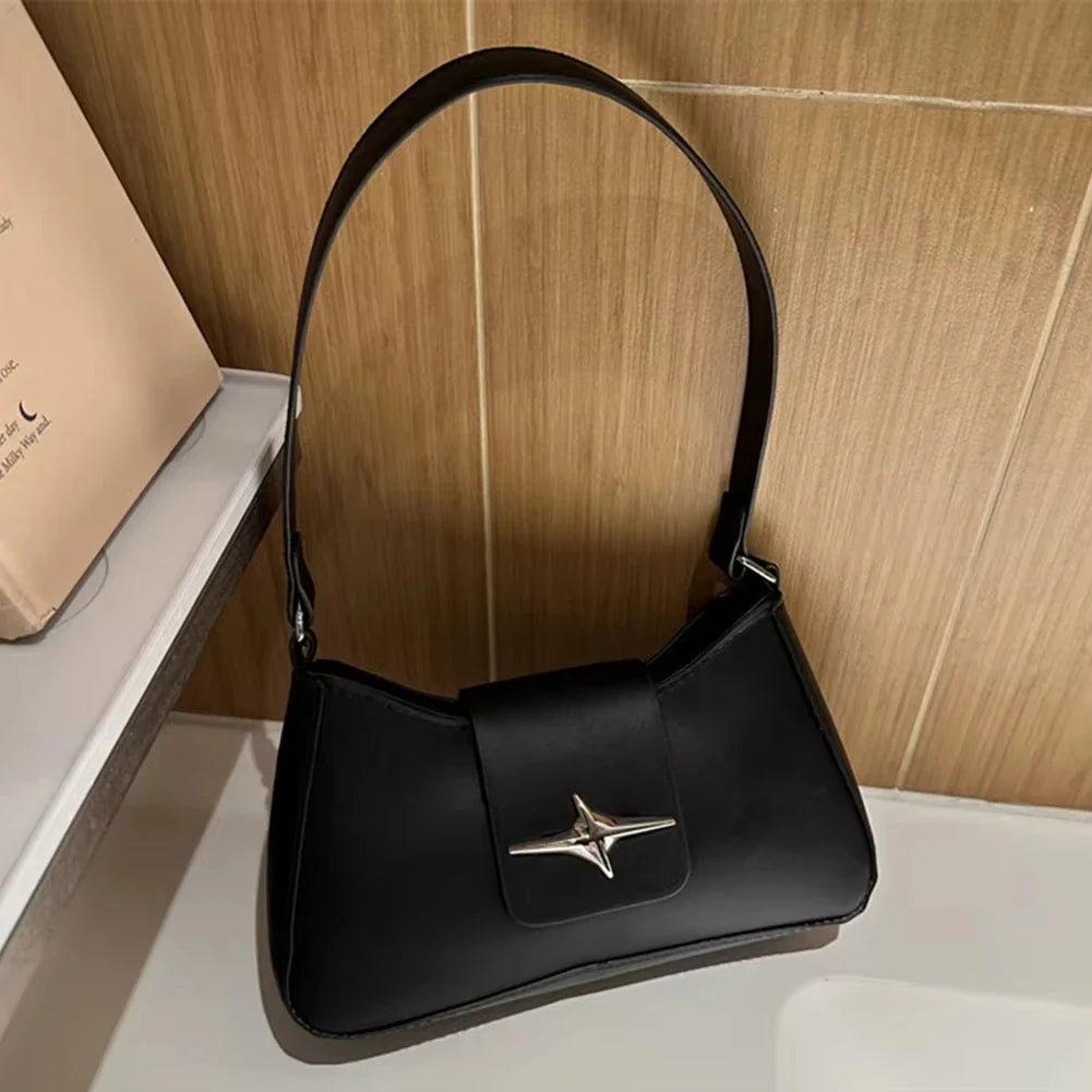 Women's Four-Pointed Star PU Small Square Shoulder Bag