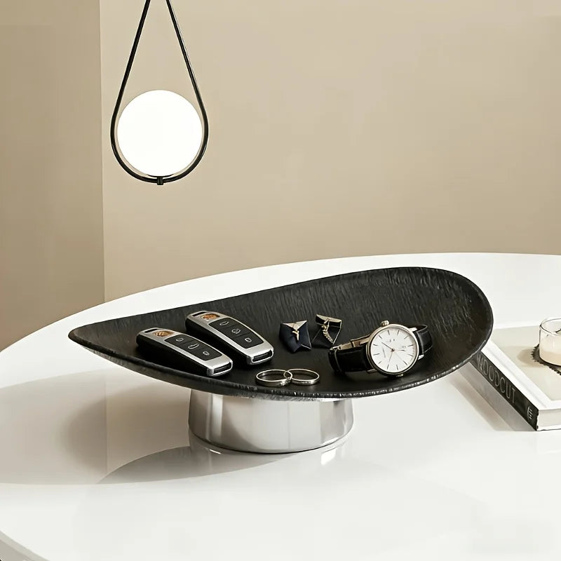 Modern Minimalist Storage Tray Wood-grain Finish Multifunctional