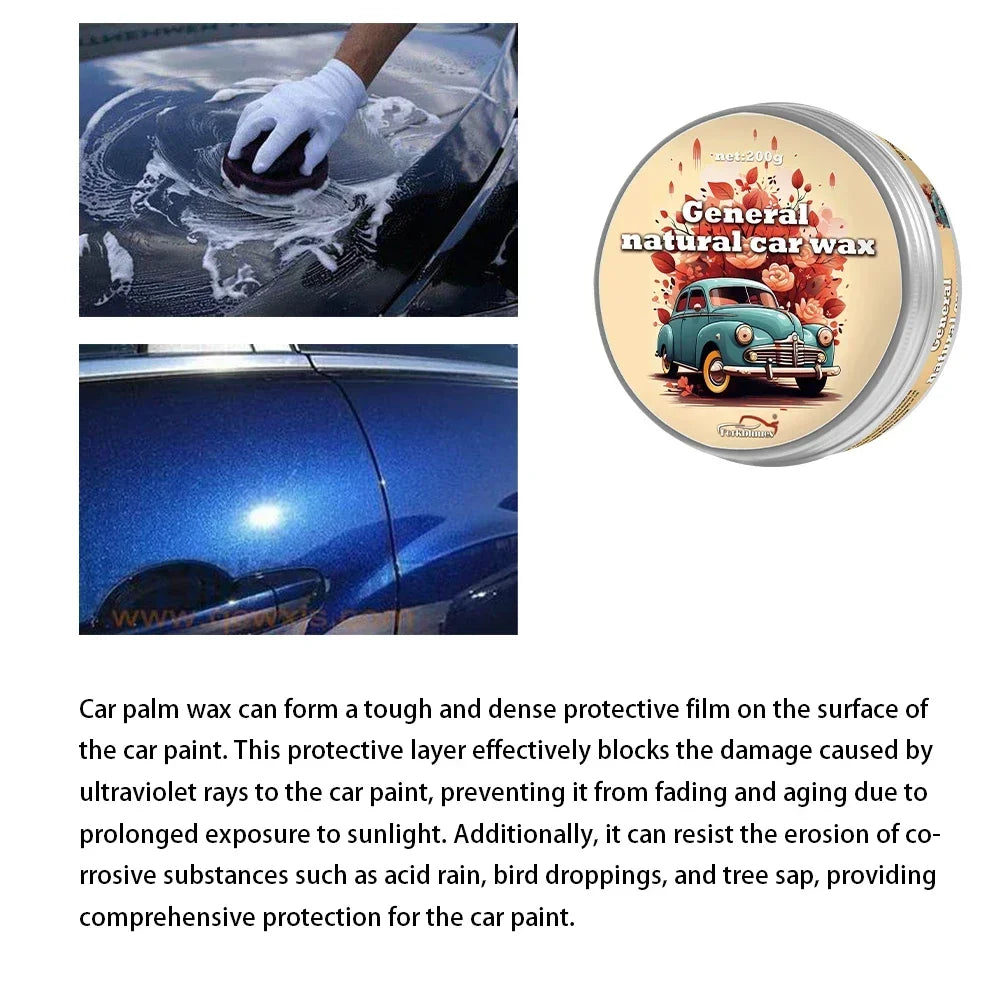 Carnauba Paste Car Wax Auto Paint Care Brazilian Polishing Gloss