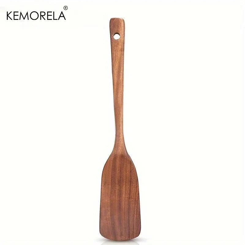 KEMORELA Acacia Wood Spatula Set – Food-Safe Kitchen Utensils