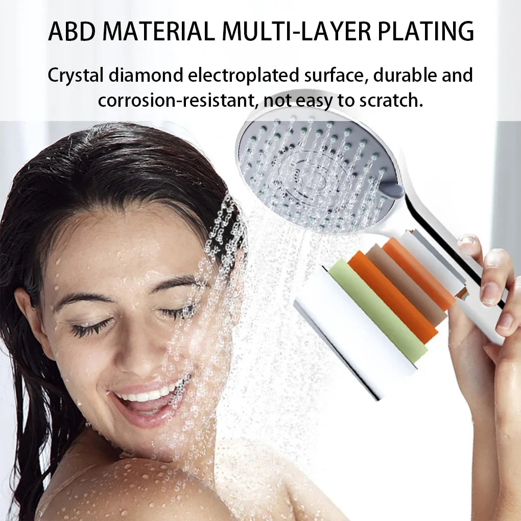 5-Mode Handheld Shower Head Set with Hose & Bracket