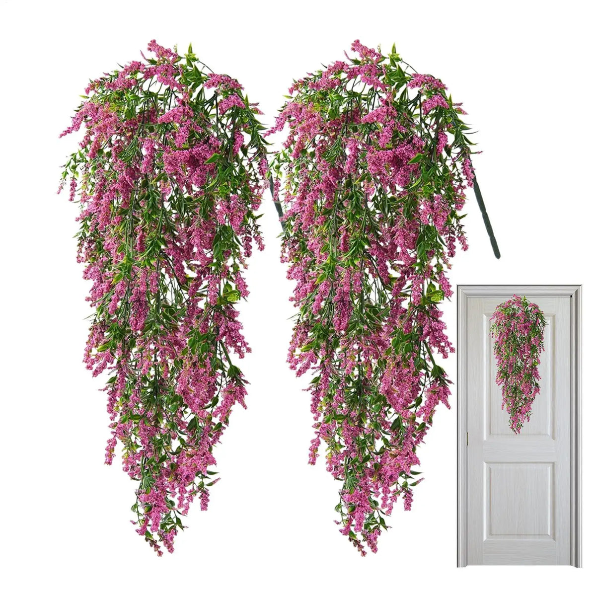 2-Pack Artificial Hanging Vine Garland Flowers | Indoor & Outdoor