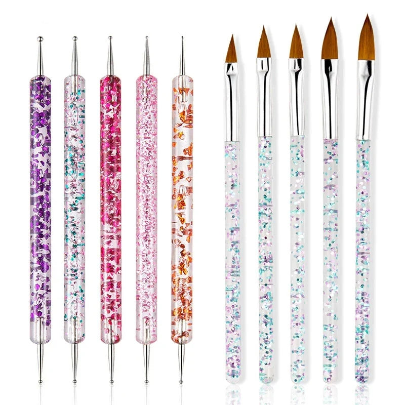 Nail Art Brush Set 8/12/20 Pc – Pointed Line & Detail Brushes