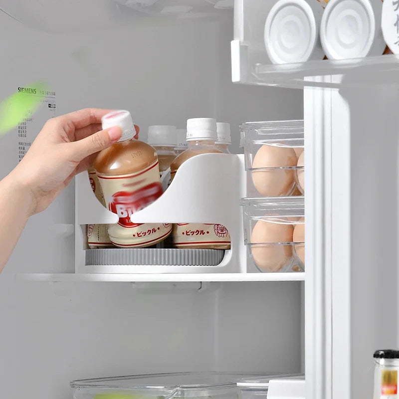360° Rotating Kitchen Turntable Organizer | Fridge Spice Rack