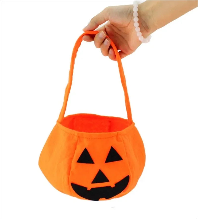 Halloween Pumpkin Candy Bag – Kids Trick-or-Treat Tote