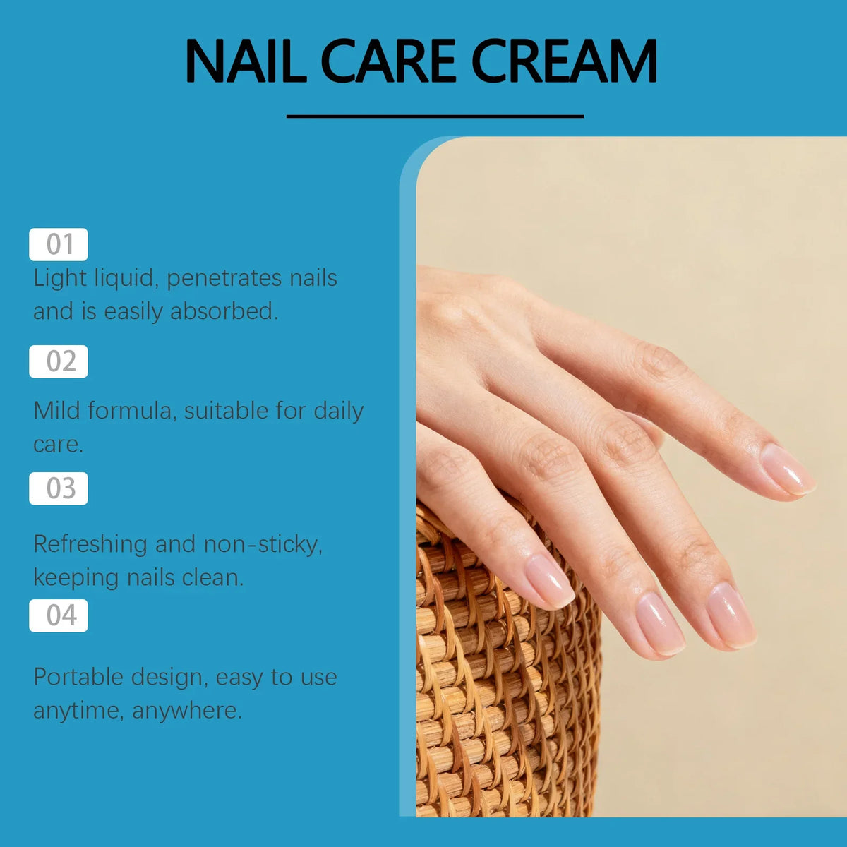 Nail Care Cream Repair Weak Nails Penetrate Gentle Moisturizing Shiny
