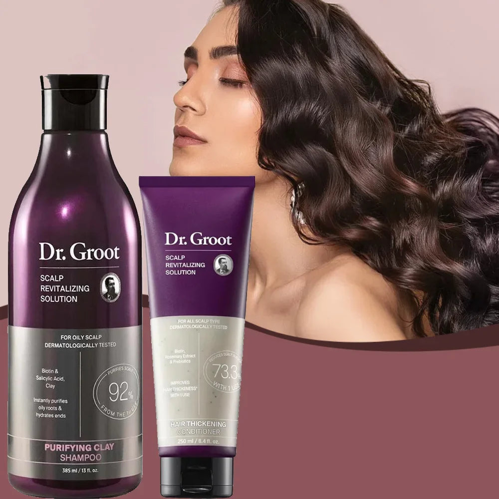 Dr.Groot Shampoo & Conditioner Set – Hair Loss & Smoothing
