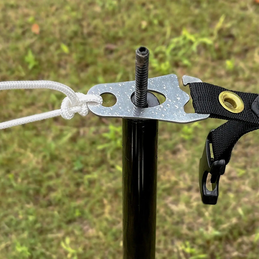 Cord Tightener Tent Wind Rope Buckle Tie Down Carabiner Clip Fastener