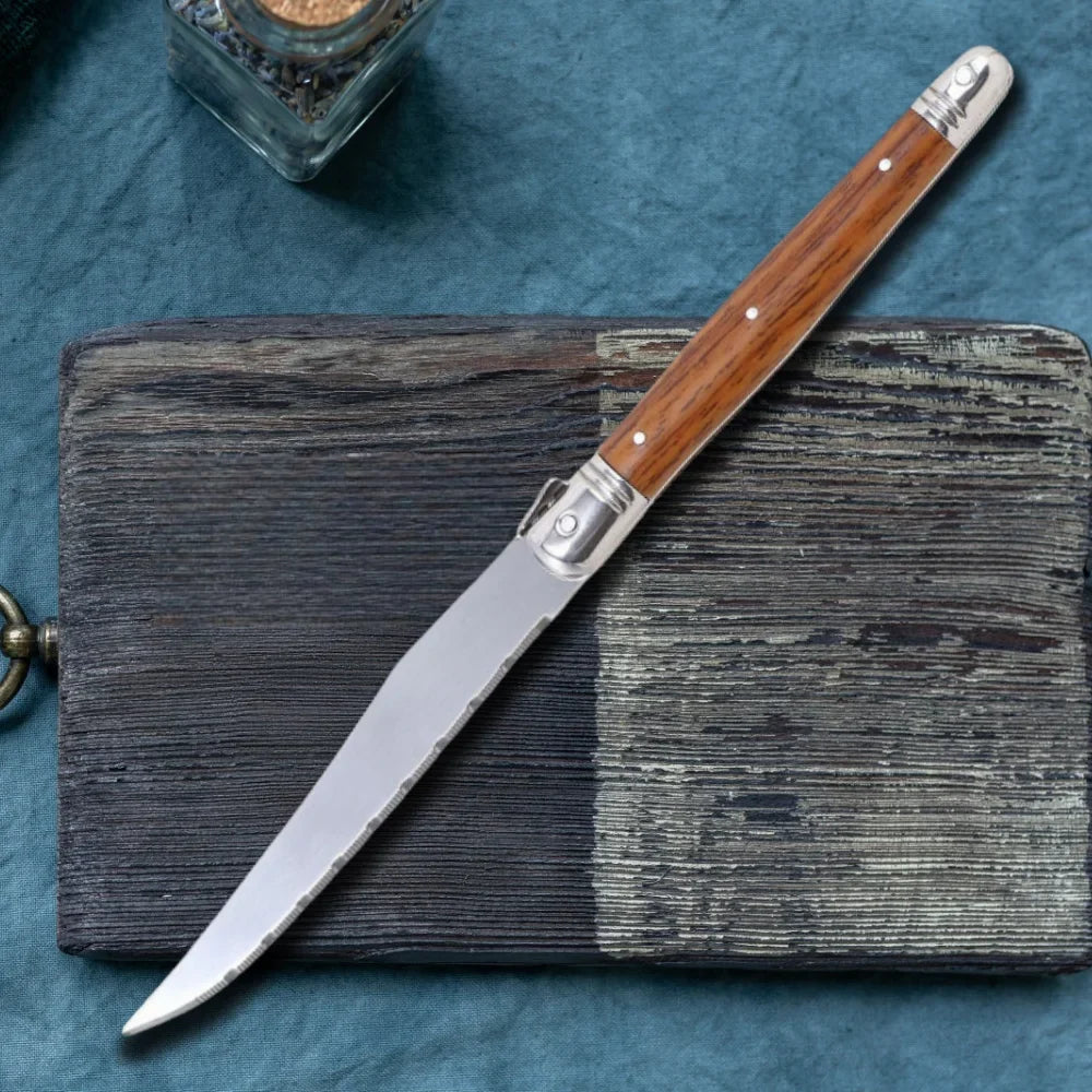 Serrated Steak Knives Set 1–8 Pc | Full Tang Wood Handle