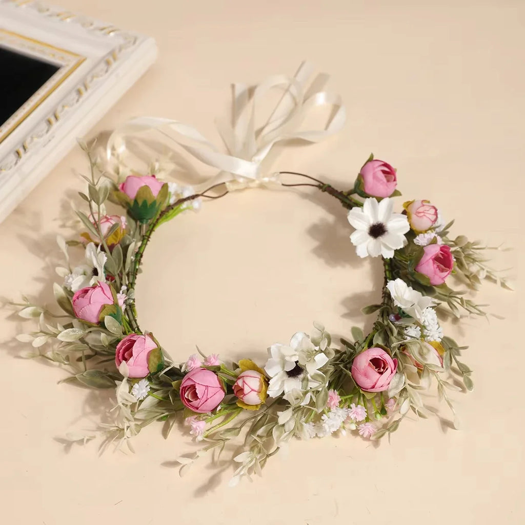 Forest Garland Bride Fairy Simulated Baby's Breath Flower Headdress