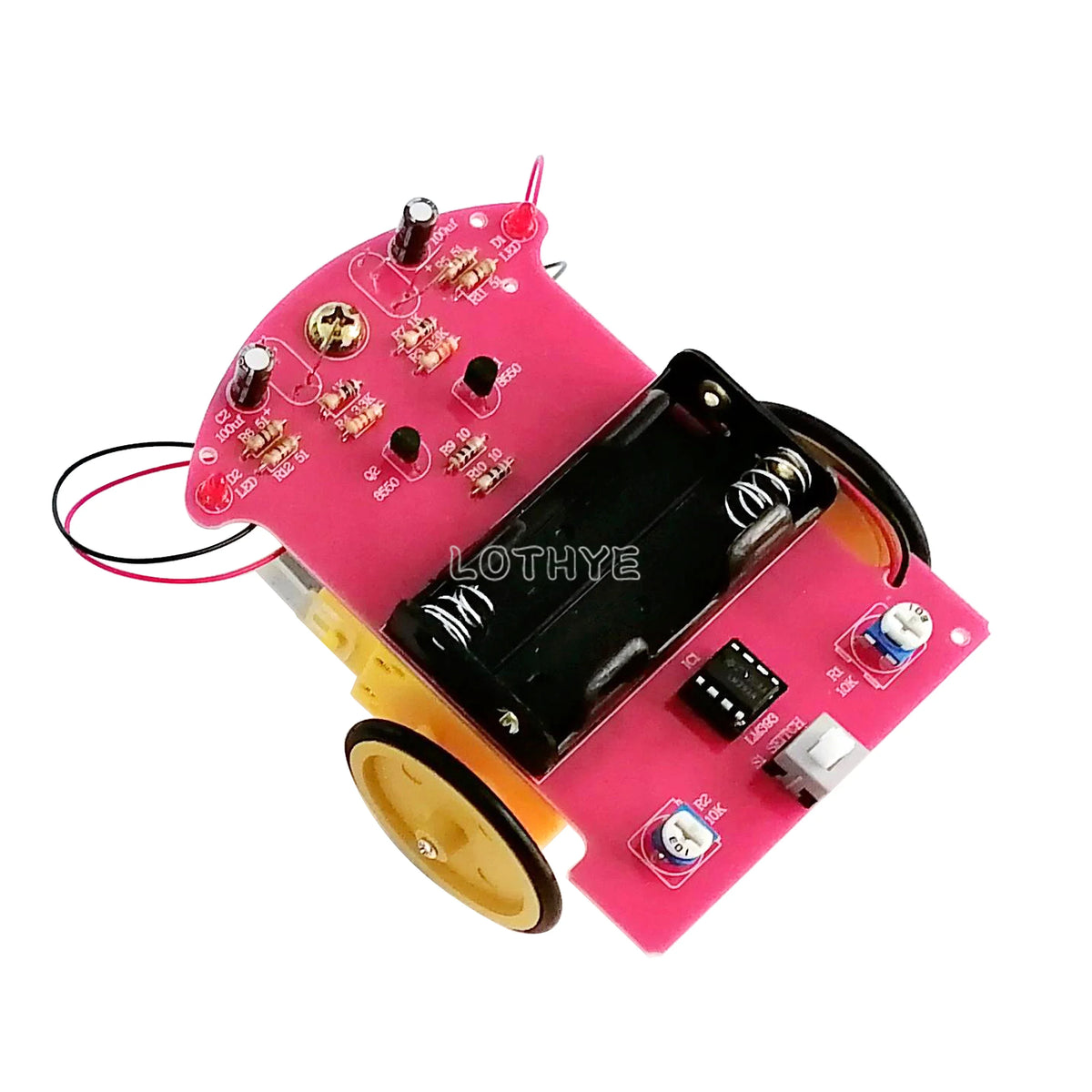 Line Tracking Robot Car DIY Soldering Kit – LM393 Smart Car