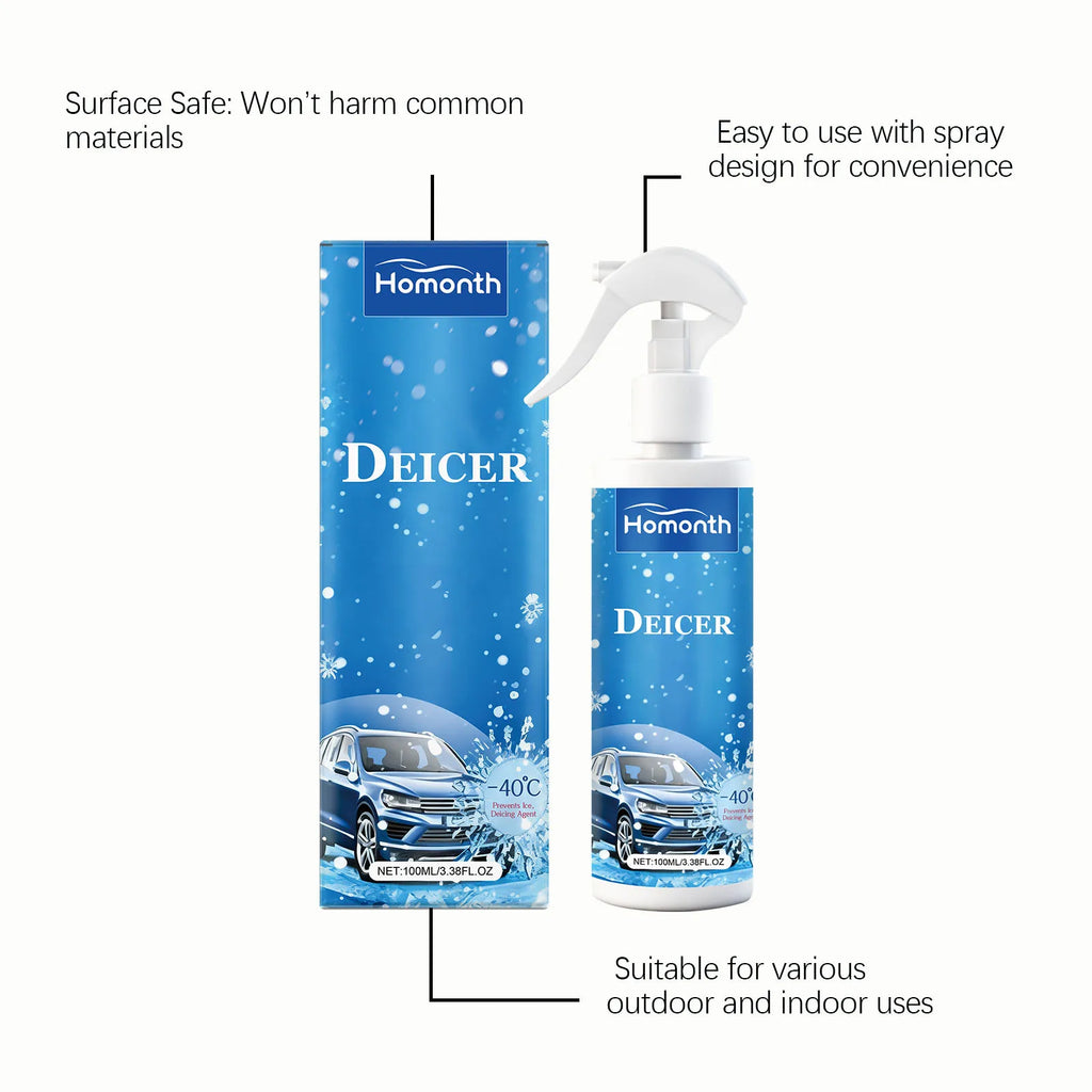 Car Windshield Deicer Spray – Fast Ice & Frost Remover 100ml