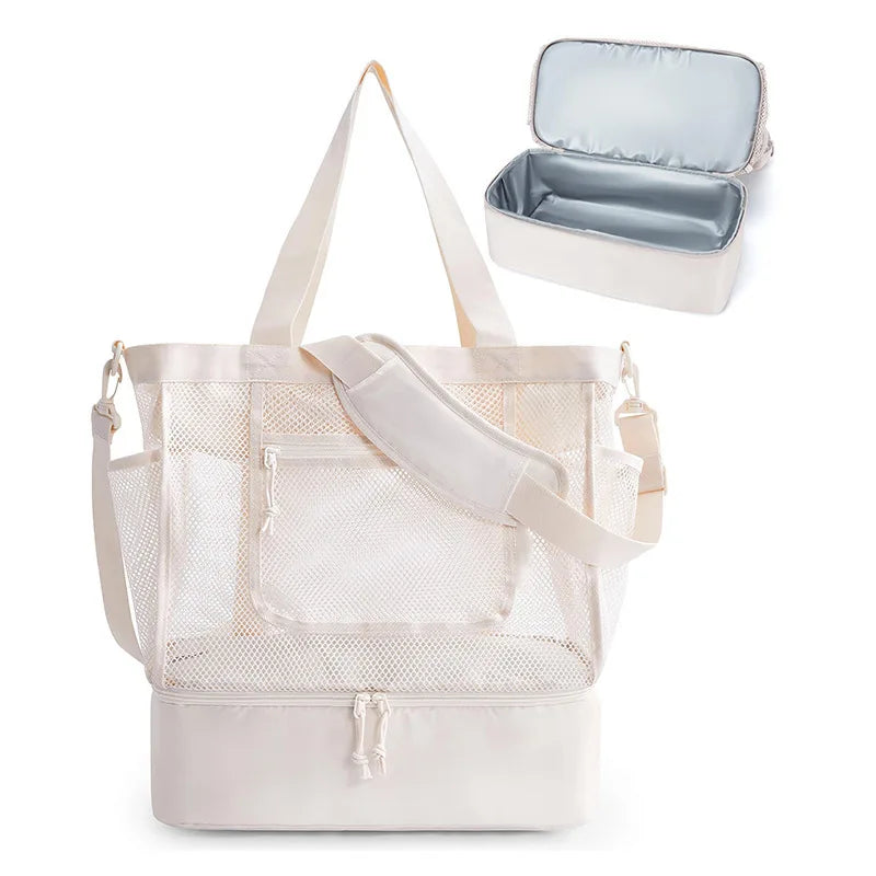 Women's Multi-Pocket Anti-Sand Beach Bag | Foldable & Lightweight