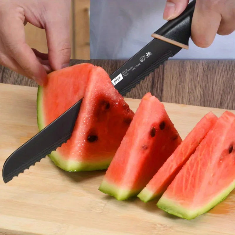 2-Piece Serrated Bread Knife Set – Stainless Steel Kitchen Knives
