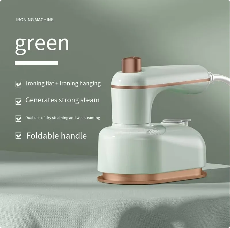 HOMEFISH Mini Rotating Travel Iron | Steam & Dry Portable
