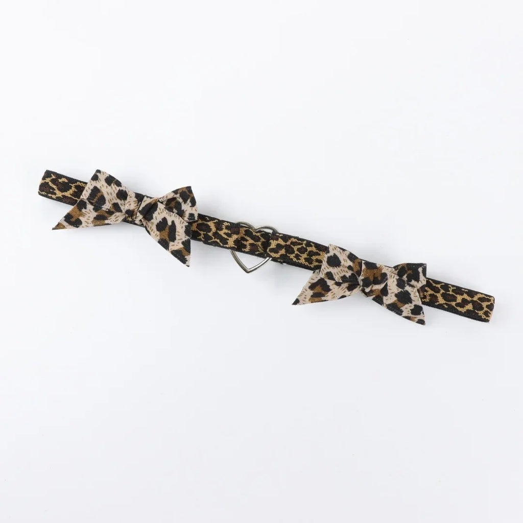 UYEE Leopard Print Bow Heart Leg Garter Belt Sexy Elastic Thigh Ring
