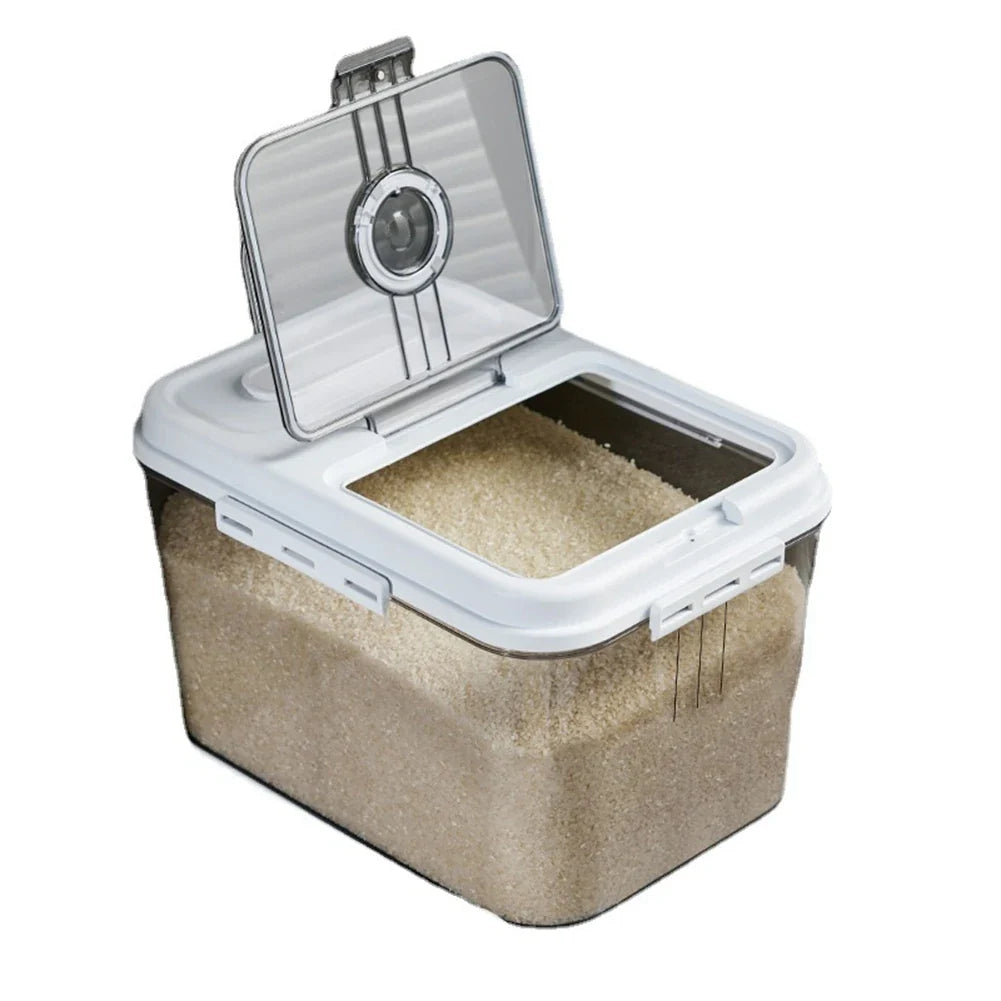 A36T-Rice Storage Box Grain Rice Dispenser Cereals Bucket Coffee Bean