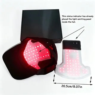 Head Massage Cap | Red & Blue Light, 4 Modes, Timer