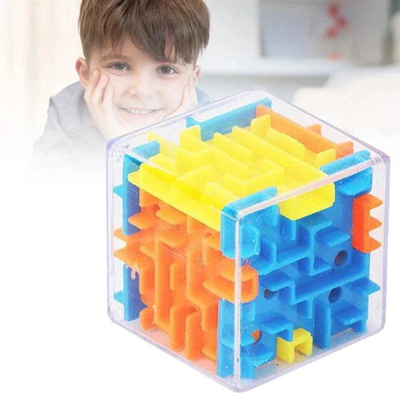 Mini 3D Maze Magic Cube | Six-Sided Labyrinth Puzzle Toy