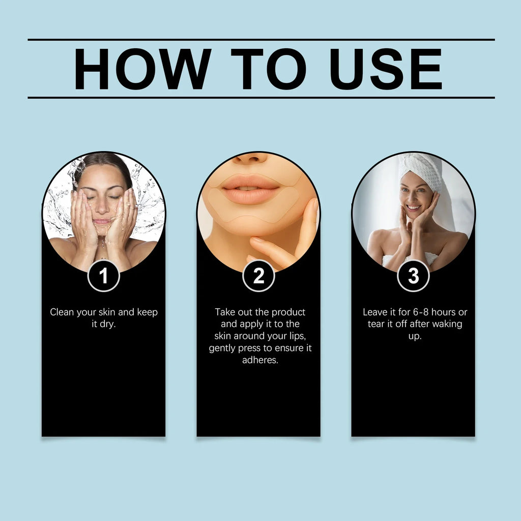 Jaysuing Anti-Wrinkle Lip Patches – Hydrating & Firming 6pcs