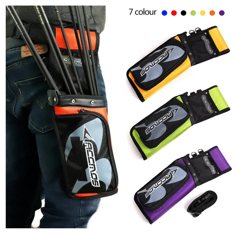 Arrow Quiver Release Bag Adjustable Strap Bow Arrows Recurve Compound