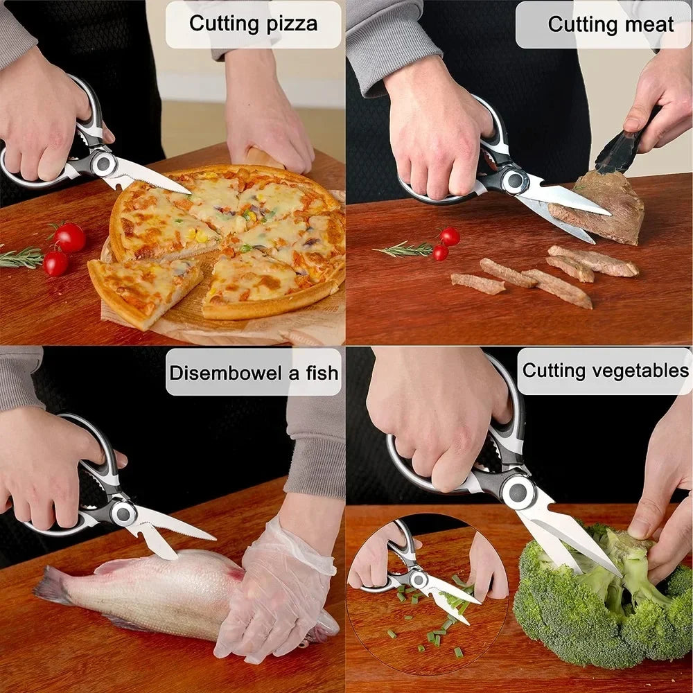 Professional Stainless Steel Kitchen Scissors | Multi-Function