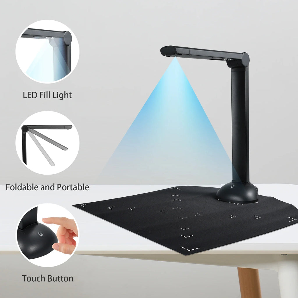 H6 Document Camera Book Scanner Speed Scanning Support Multi-language