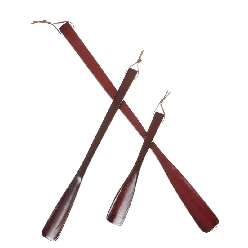 Professional Wooden Shoe Horn – Long Handle Shoe Lifter