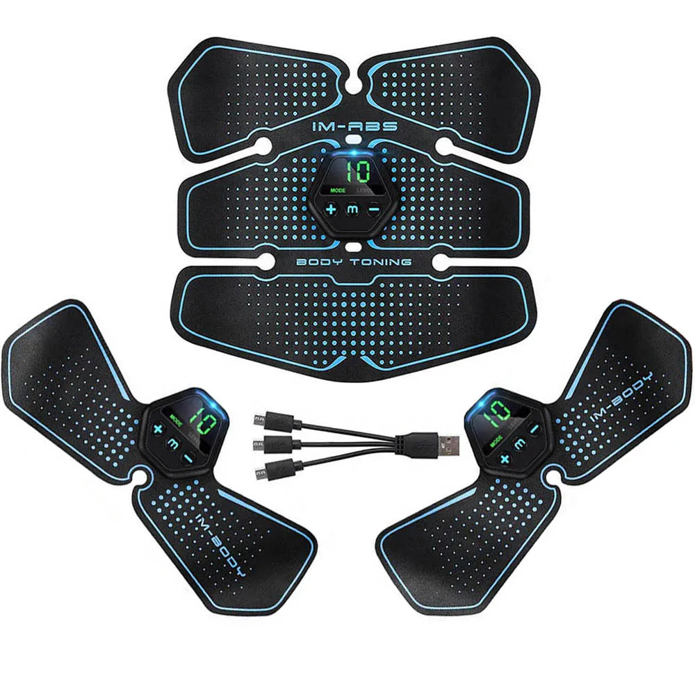 EMS Abs Muscle Stimulator Trainer – 10 Modes & 20 Levels