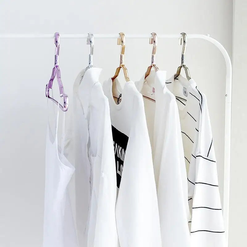 5-Pack Aluminum Anti-Slip Clothes Hangers | Closet Organizer