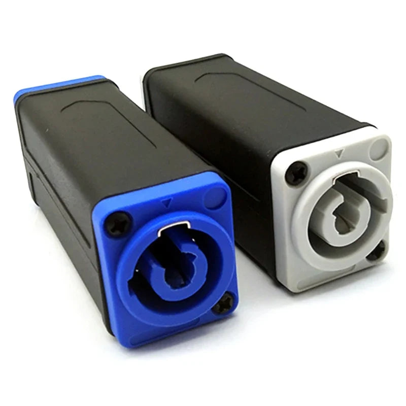LED Powercon AC Coupler Adapter Extender Connector Speakon Panel