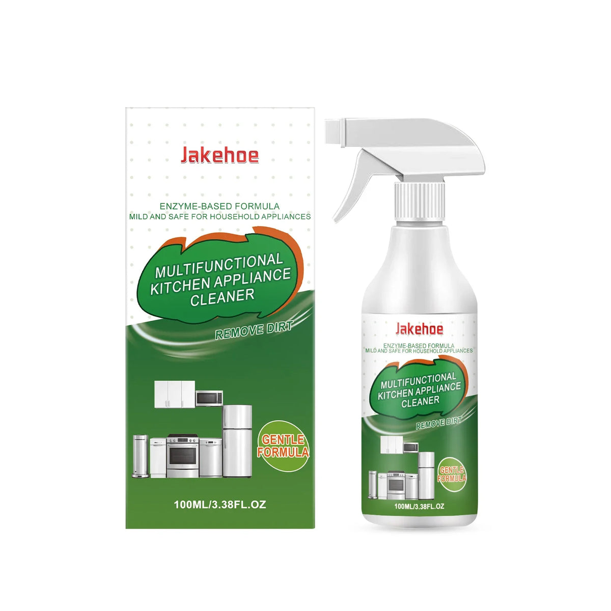 JAKEHOE Kitchen Degreaser Spray | Enzyme-Based Appliance Cleaner