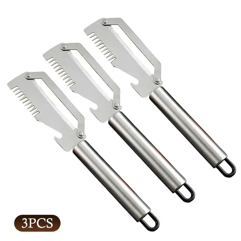 Stainless Steel Scallion Peeler Knife – 1/2/3 Pcs Set