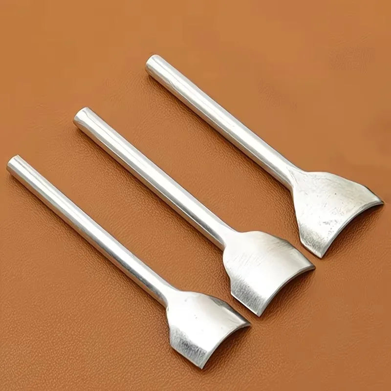 Quarter-Circle Leather Punch Set 10/15/20mm – 3-Piece Arc Punches