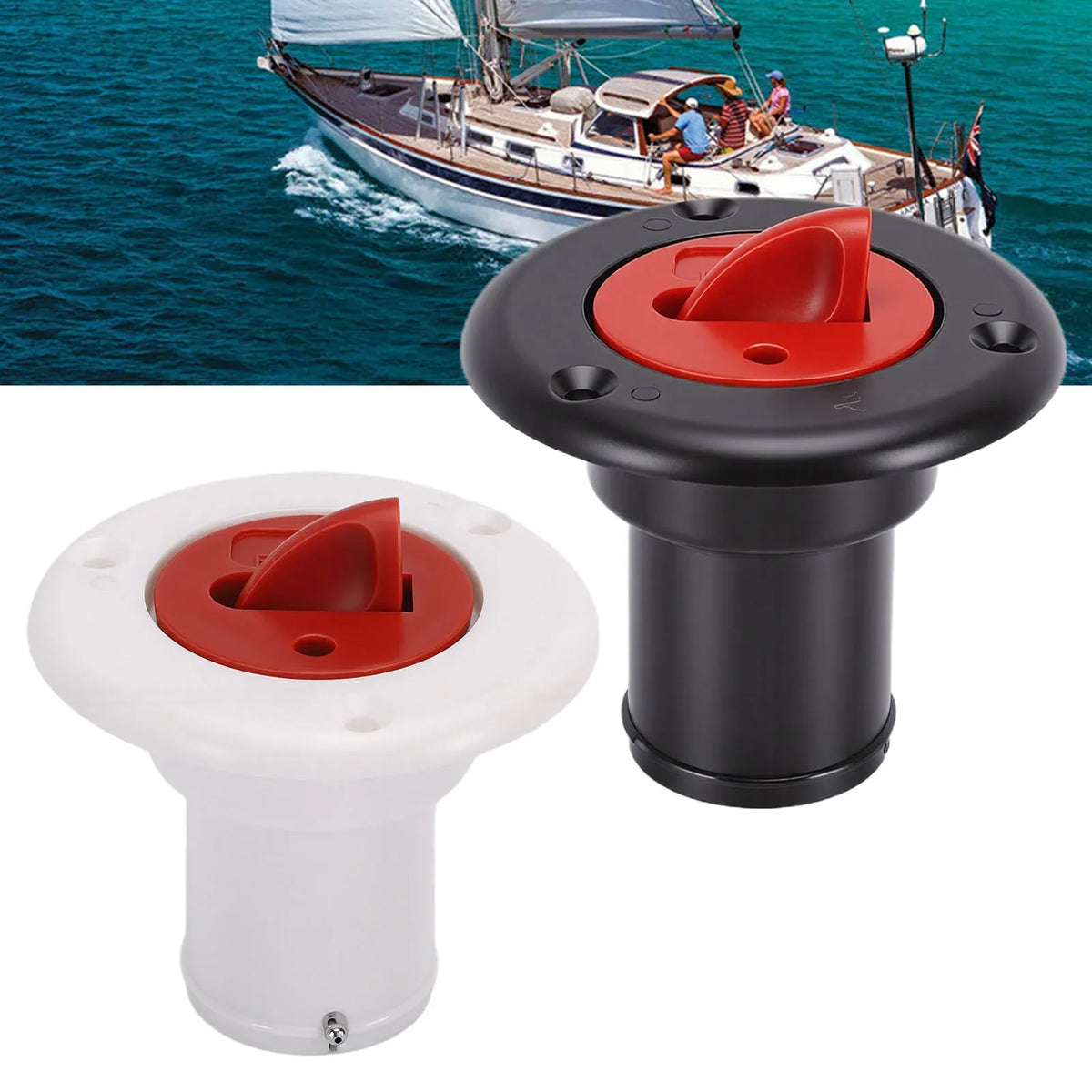 Boat Deck Filler Cap | Stainless Chain & O-Ring Seal