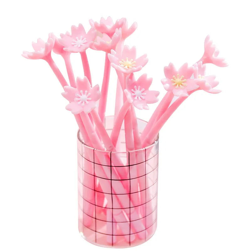 Kawaii Sakura Gel Pen – Cute Pink Silicone Writing Pen