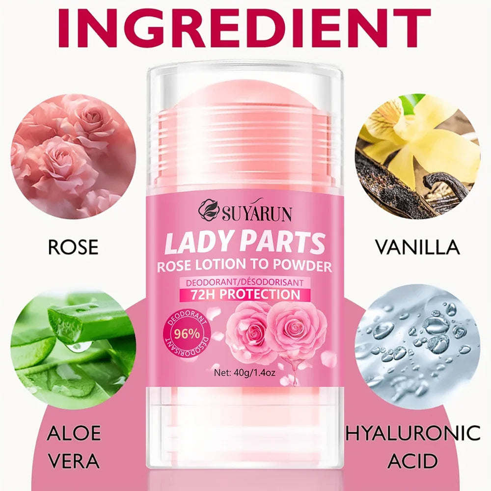 SUYARUN Rose Deodorant Stick – Hands, Feet & Underarms