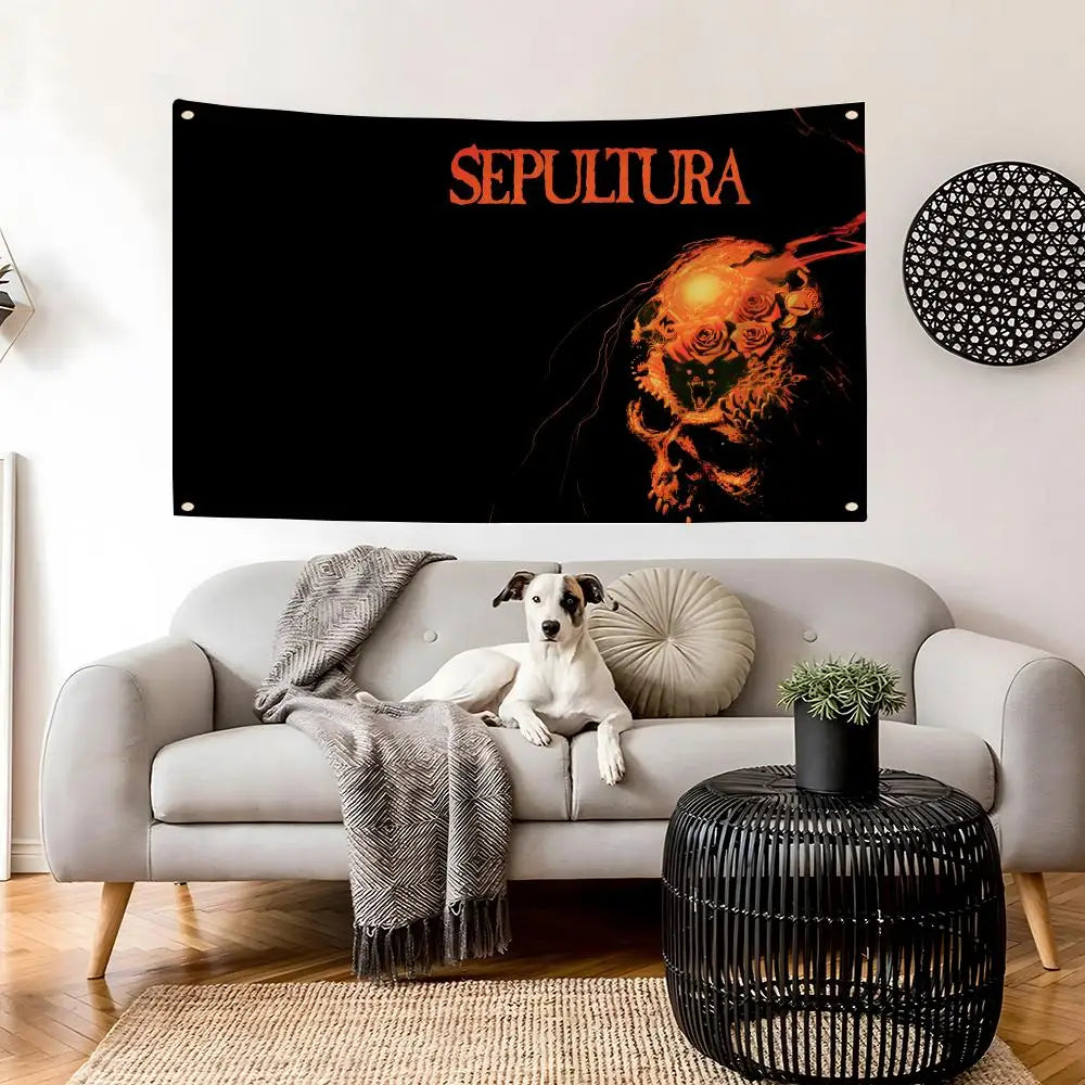 Sepultura Band Flag – Indoor & Outdoor Wall Banner Art