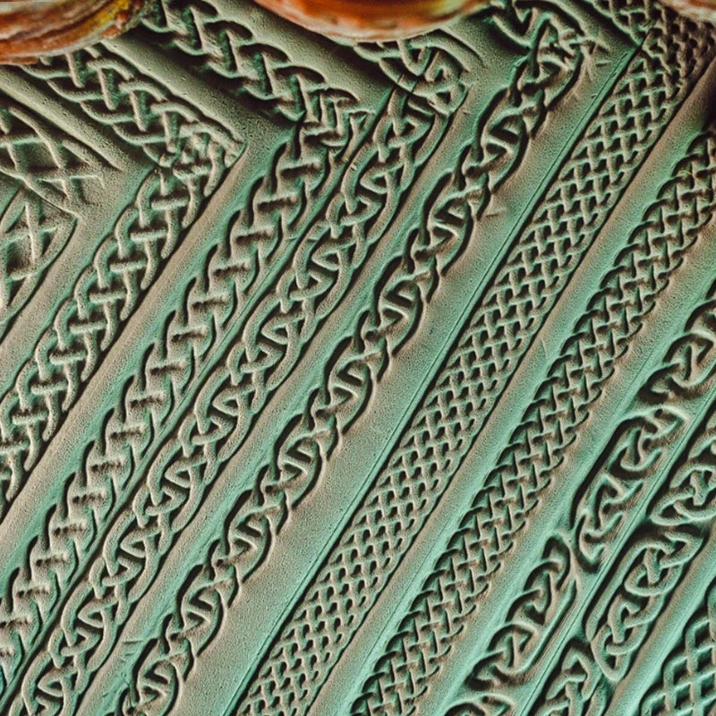 Egyptian-inspired Relief Rolling Tool Clay Texture Wheel Stamp Roller