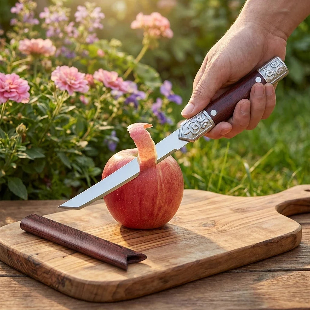 Stainless Steel Camping Fruit Knife – Portable Outdoor Peeling Knife