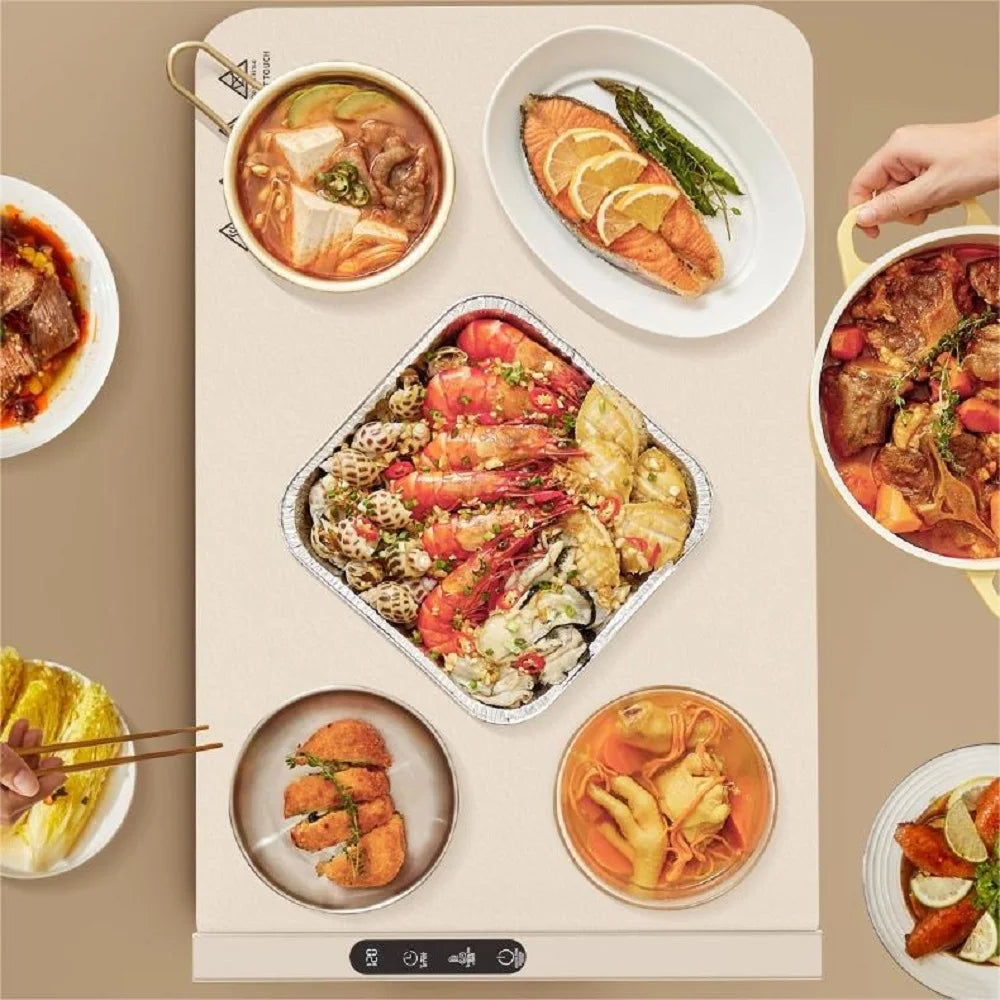 HOMEFISH Portable Food Warming Plate & Table Mat | 220V