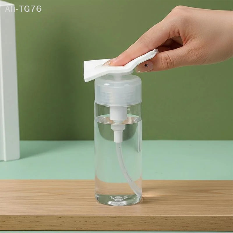 Refillable Press Pump Dispenser Bottle | Nail Polish Remover