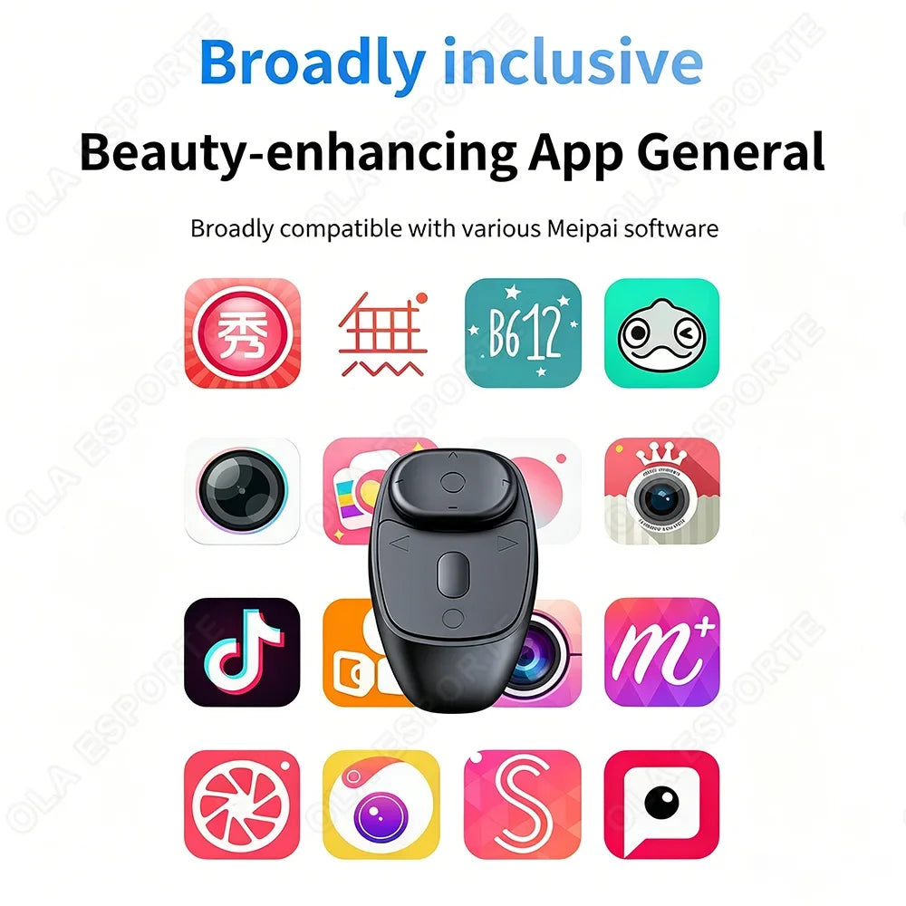 Wireless Bluetooth Remote Control Video Scrolling Ring Page Turner