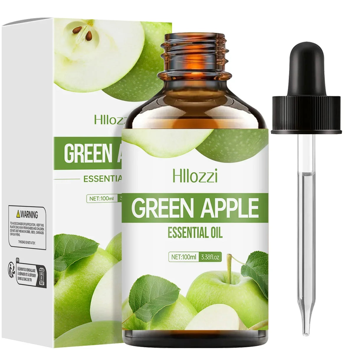 Hllozzi Green Apple Essential Oil 30ml 60ml 100ml Diffuser