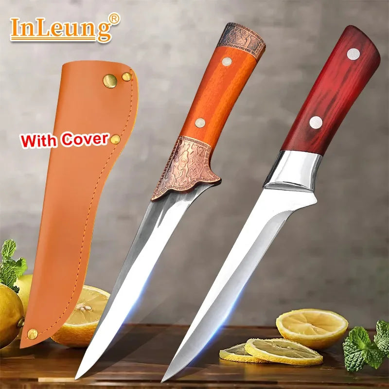 InLeung Stainless Steel Boning Knife – 14.8" Kitchen Utility