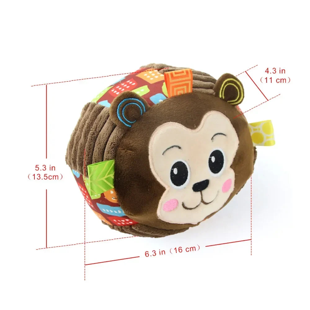 Plush Dog Voice Toys Balls Soft Fur Rattan Moving Ringtones Fun