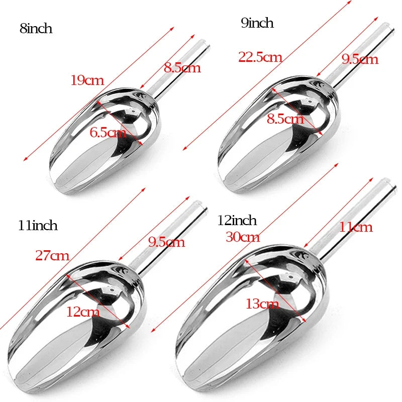 Stainless Steel Ice Scoop – Bar, Candy, Flour & Buffet
