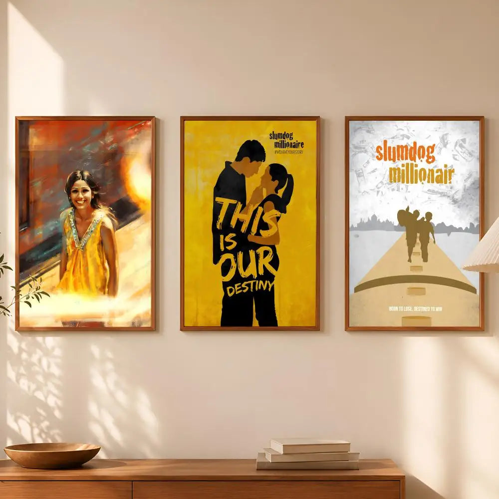 Slumdog Millionaire HD PVC Wall Poster – Self-Stick Home Decor