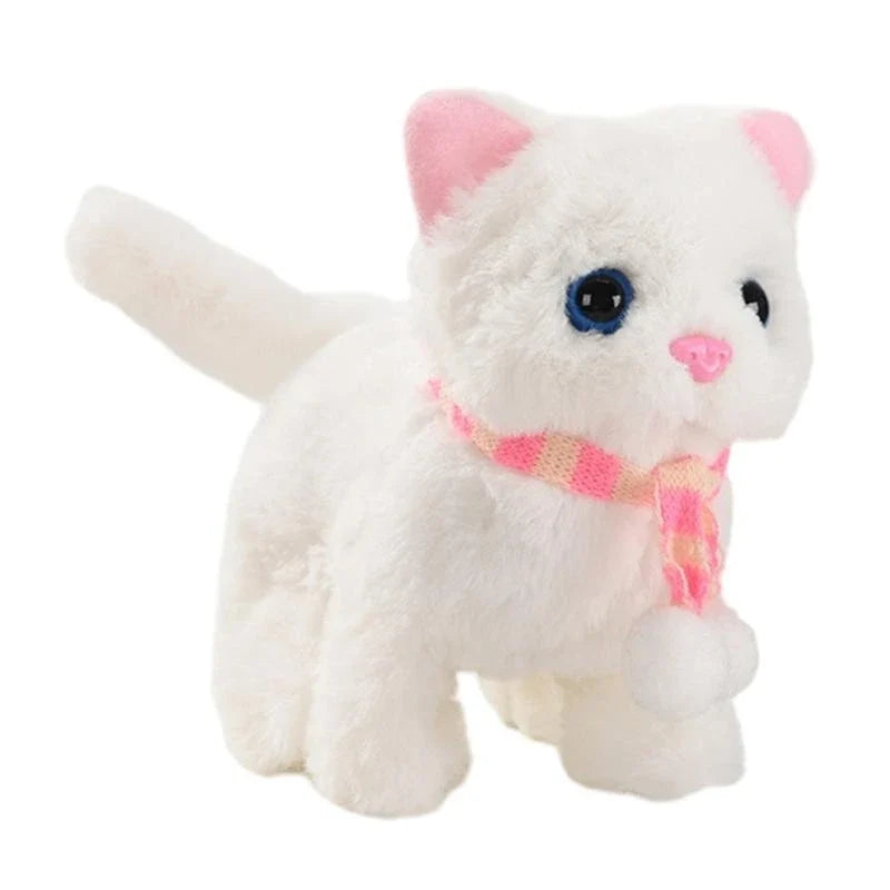 Musical Walking Meowing Cat Plush Toy – Kids Gift