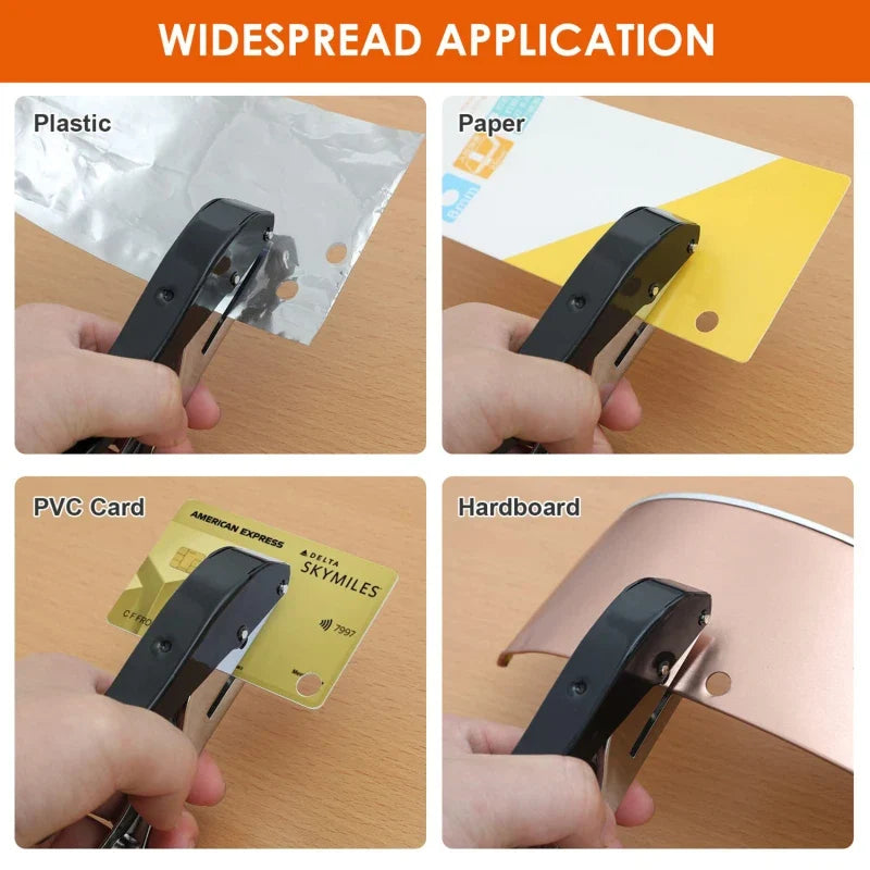 Paper Puncher Edge Banding Punching Pliers Round Hole Metal Portable